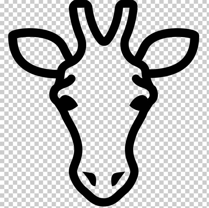 Giraffe Computer Icons African Elephant Icon Design PNG, Clipart, African Elephant, Animals, Antler, Black And White, Computer Icons Free PNG Download