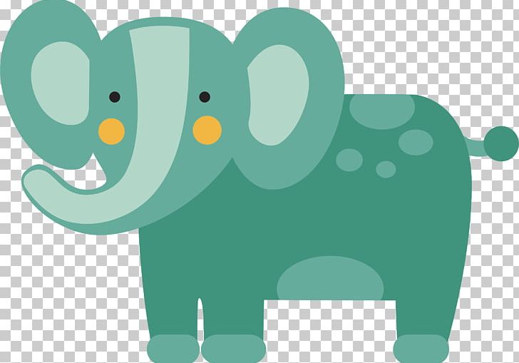 Indian Elephant Illustration PNG, Clipart, Animal, Animals, Artworks, Background Green, Cartoon Free PNG Download