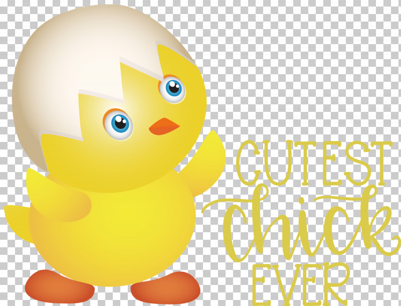 Happy Easter Cutest Chick Ever PNG, Clipart, Beak, Birds, Cartoon, Ducks, Emoticon Free PNG Download