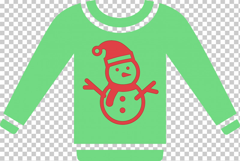 Green Sleeve Clothing T-shirt Outerwear PNG, Clipart, Christmas Sweater, Clothing, Green, Longsleeved Tshirt, Outerwear Free PNG Download