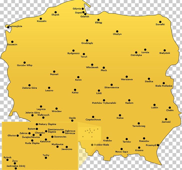 Chorzów Ruda Śląska Rybnik Żory Tychy PNG, Clipart, Area, Blank Map, Bytom, Ecoregion, Konin Free PNG Download