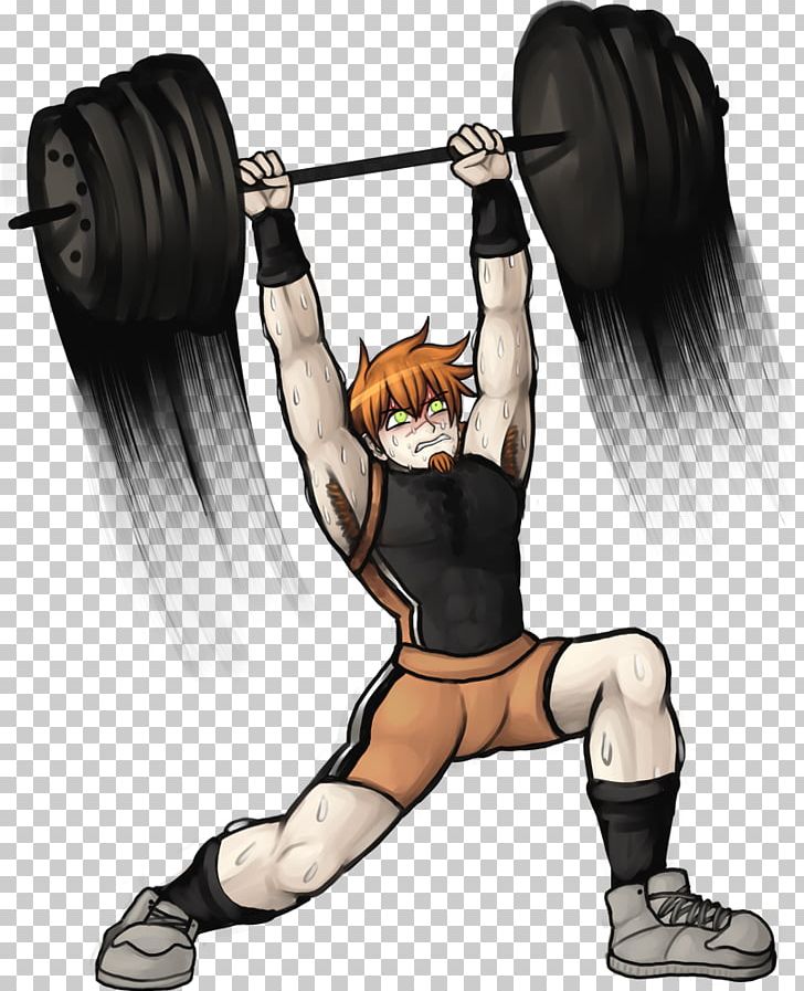 Weight Training Barbell Olympic Weightlifting Manga PNG, Clipart
