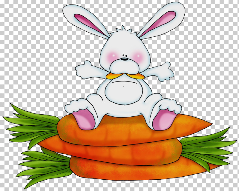 Easter Bunny PNG, Clipart, Carrot, Cartoon, Easter Bunny, Orange, Paint Free PNG Download
