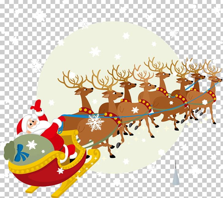Santa Claus Reindeer Christmas PNG, Clipart, Antler, Christmas Decoration, Deer, Design Element, Fictional Character Free PNG Download