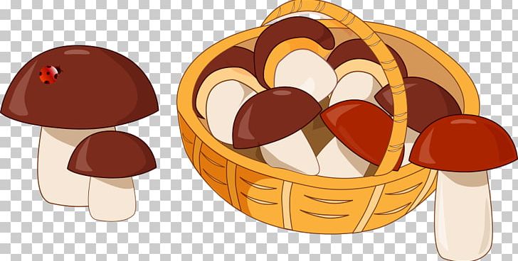 Edible Mushroom Basket PNG, Clipart, Baskets, Basket Vector, Cartoon, Creative Mushrooms, Cuisine Free PNG Download