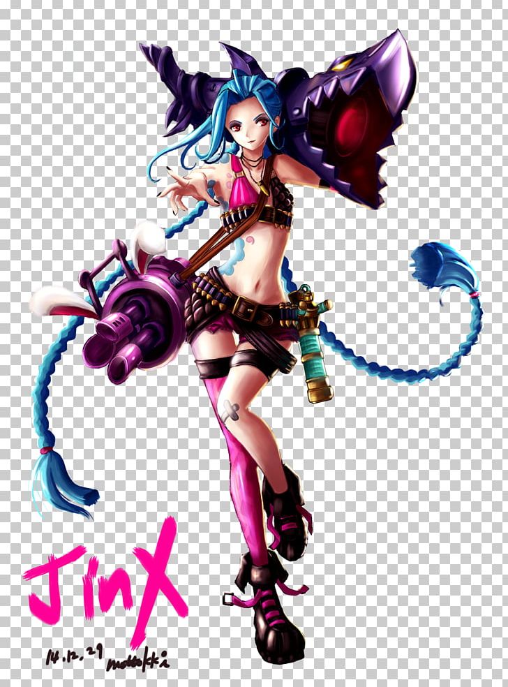 Anime poster of Jinx from league of legend by GiveMeNine on DeviantArt