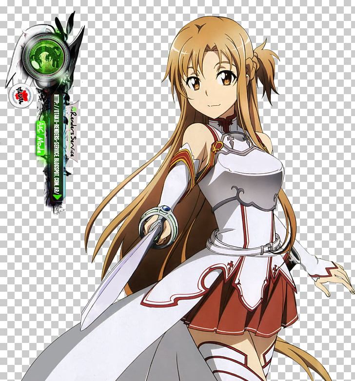 Brown haired female anime character, Sword Art Online: Code Register Sword  Art Online: Lost Song Asuna Kirito Leafa, asuna, cg Artwork, cartoon png