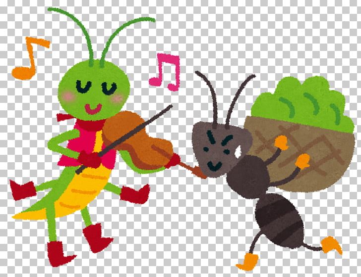 The Ant And The Grasshopper Aesop's Fables Gampsocleis Buergeri Insect PNG, Clipart,  Free PNG Download