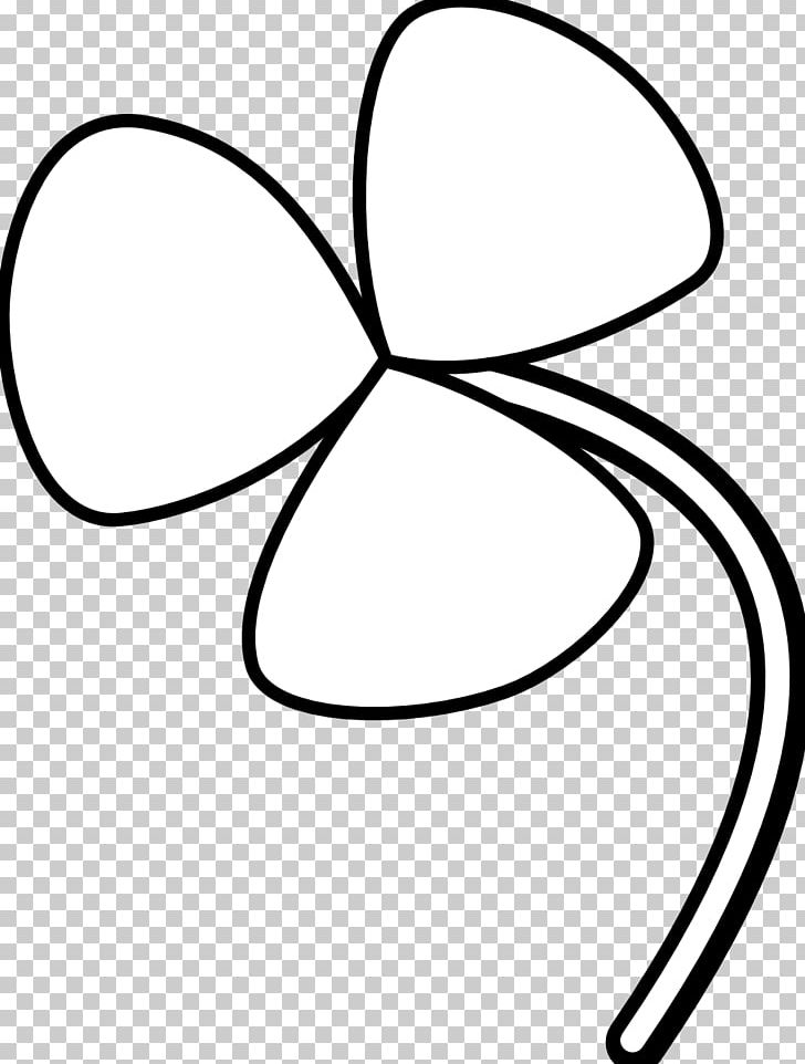 Four-leaf Clover Line Art Saint Patrick's Day PNG, Clipart, Angle, Area, Artwork, Black, Black And White Free PNG Download