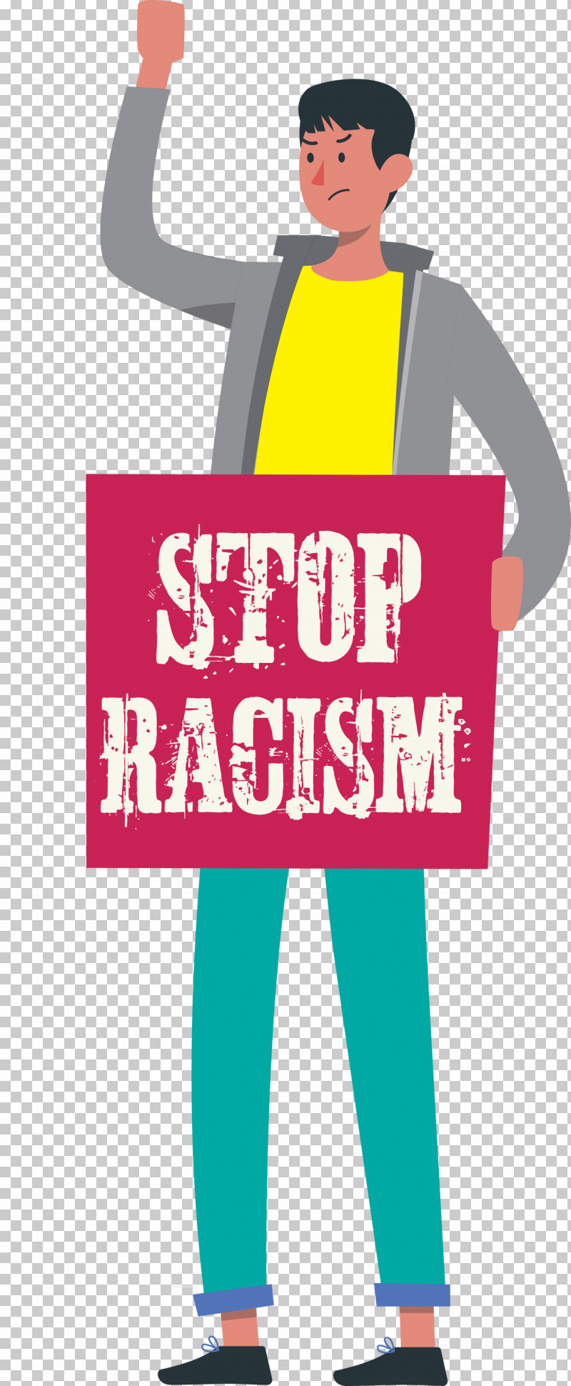 STOP RACISM PNG, Clipart, Area, Cartoon, Clothing, Line, Logo Free PNG Download