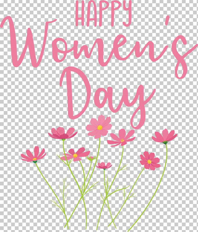 Happy Women’s Day PNG, Clipart, Cut Flowers, Floral Design, Flower, Leaf, Line Free PNG Download