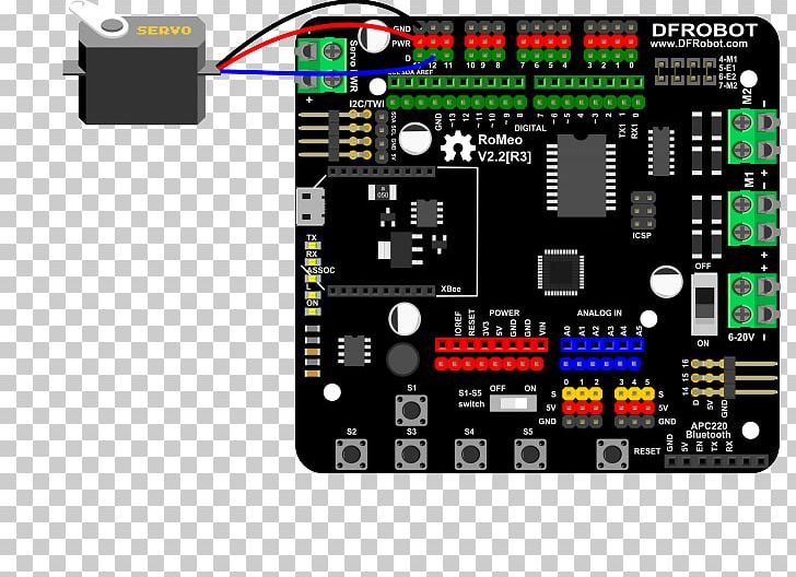 Microcontroller Servomechanism Electronics Servomotor Robot PNG, Clipart, Arduino, Elect, Electrical Wires Cable, Electronic Component, Electronic Device Free PNG Download
