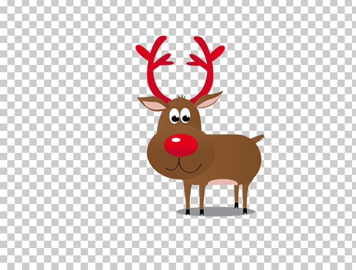 Rudolph Elk Santa Claus Deer Christmas PNG, Clipart, Animal, Animals, Antler, Cartoon, Christmas Deer Free PNG Download