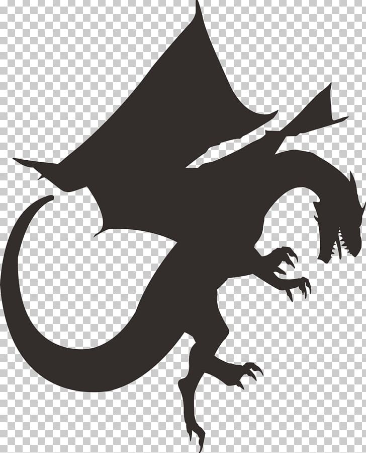 Dragon Silhouette PNG, Clipart, Art, Black, Black And White, Chinese Dragon, Clip Art Free PNG Download