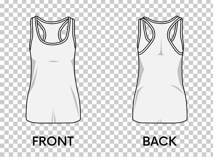 T-shirt Clothing Sleeveless Shirt Dress PNG, Clipart, Active Tank, Angle, Black, Black And White, Clothing Free PNG Download