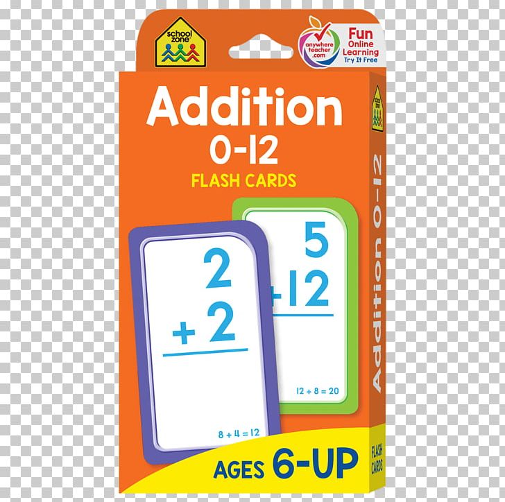 School Zone Addition 0-12 Flash Cards Educational Flash Cards Mathematics Mobile Phone Accessories PNG, Clipart, Addition, Area, Brand, Cake, Counting Free PNG Download