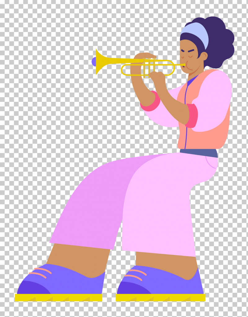 Playing The Trumpet Music PNG, Clipart, Arm Cortexm, Cartoon, Clothing, Human, Leg Free PNG Download