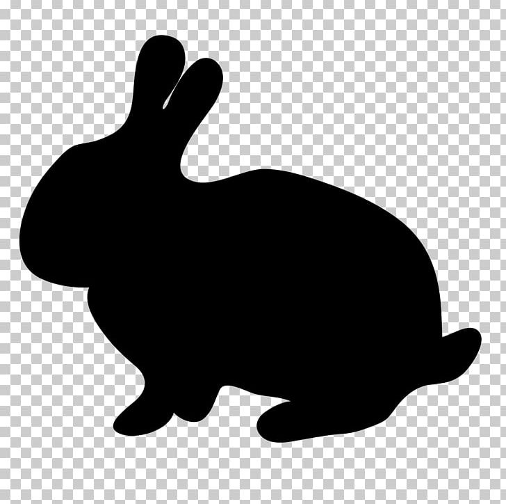 Hare Silhouette PNG, Clipart, Animals, Art, Black, Black And White, Domestic Rabbit Free PNG Download