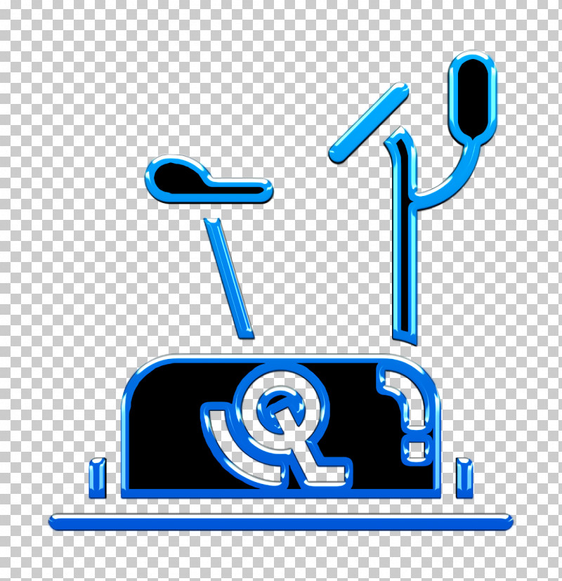 Fitness Icon Gym Icon Stationary Bike Icon PNG, Clipart, Electric Blue, Fitness Icon, Gym Icon, Line, Logo Free PNG Download