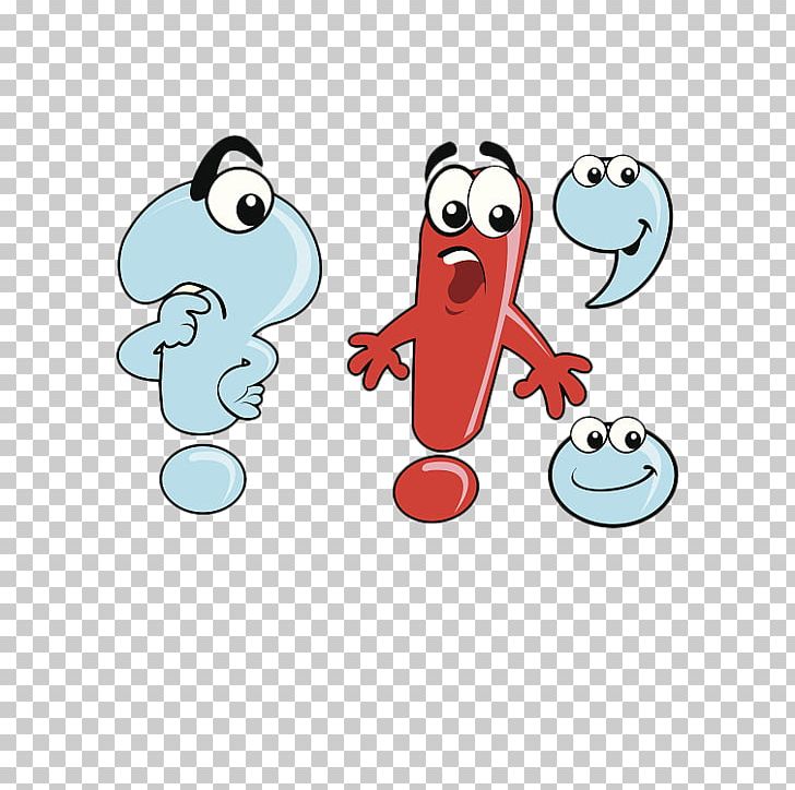 Exclamation Mark Comma Question Mark Colon Illustration PNG, Clipart, Area, Art, Balloon Cartoon, Cartoon Character, Cartoon Couple Free PNG Download