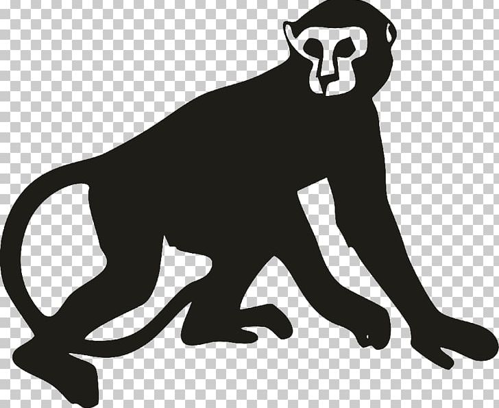 Primate Ape Silhouette PNG, Clipart, Animals, Ape, Art, Big Cats, Black Free PNG Download
