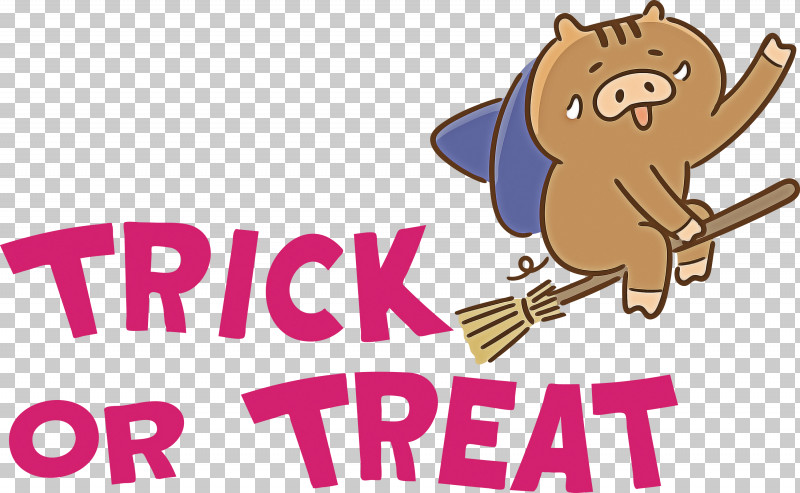 TRICK OR TREAT Halloween PNG, Clipart, Behavior, Cartoon, Character, Halloween, Happiness Free PNG Download