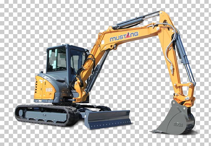 Ford Mustang Compact Excavator Heavy Machinery Skid-steer Loader PNG, Clipart, Bobcat Company, Bucket, Bulldozer, Compact Excavator, Construction Equipment Free PNG Download