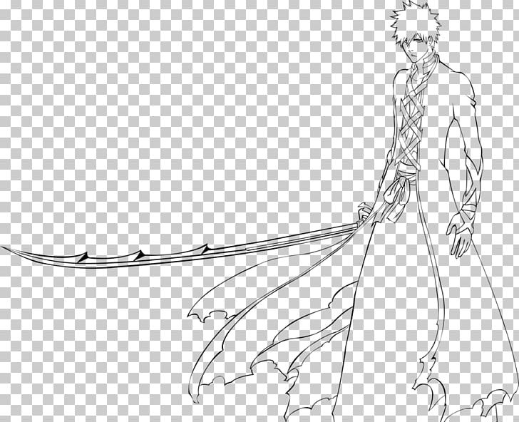 Ichigo Kurosaki Coyote Stark Rangiku Matsumoto Renji Abarai Yoruichi Shihouin PNG, Clipart, Arm, Artwork, Black And White, Cartoon, Costume Design Free PNG Download