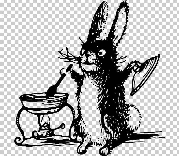 White Rabbit Cooking PNG, Clipart, Carnivoran, Cartoon, Cat Like Mammal, Chef, Cooking Free PNG Download