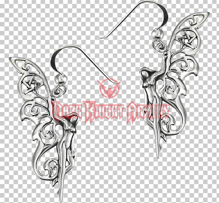 Fairy Earring Drawing PNG, Clipart, Art, Artwork, Black And White, Body Jewellery, Body Jewelry Free PNG Download