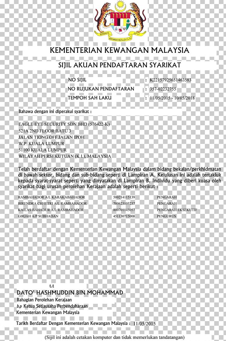 Certification Malaysia Iso 9000 Industry License Png Clipart Area Business Certification Document Finance Free Png Download