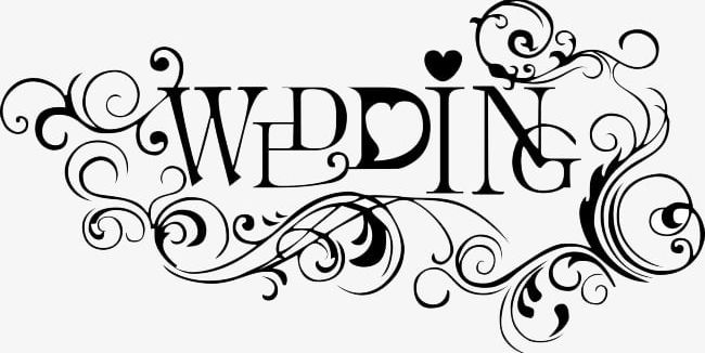 Black Wedding Title PNG, Clipart, Black Clipart, English, Line, Shading, Sidebar Free PNG Download