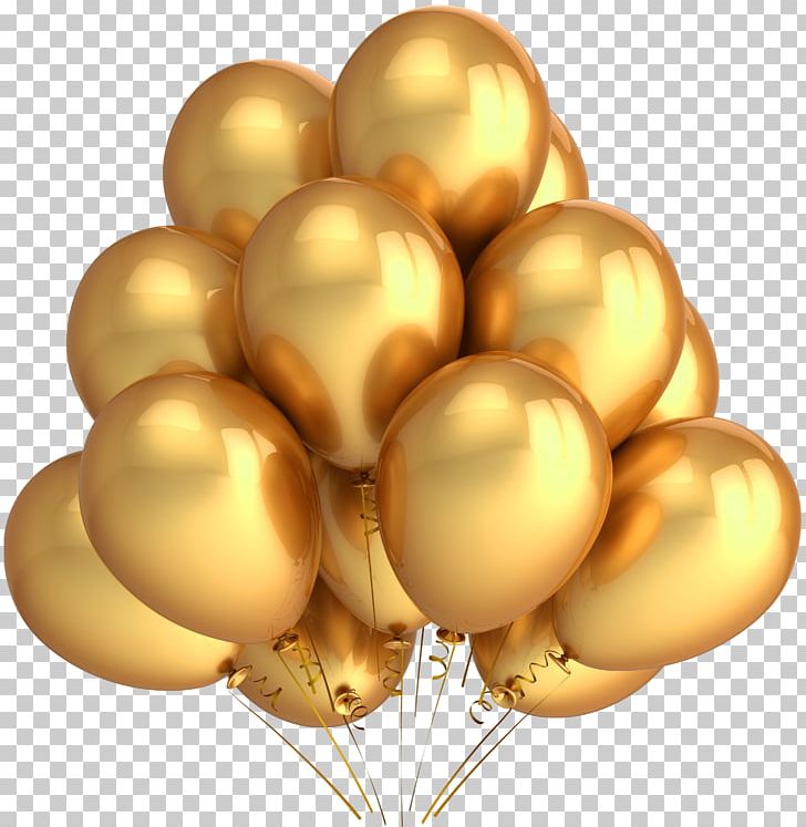 Golden Balloons PNG, Clipart, Balloon, Objects Free PNG Download