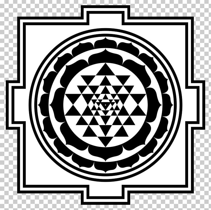 Shiva Sri Yantra Symbol Sacred Geometry PNG, Clipart, Art, Bindu, Black And White, Brand, Chakra Free PNG Download