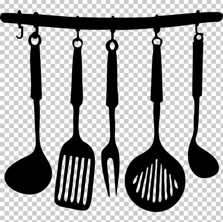 Kitchen Utensil Wall Decal Shelf PNG, Clipart, Black And White, Cutlery, Decal, Fork, Kitchen Free PNG Download
