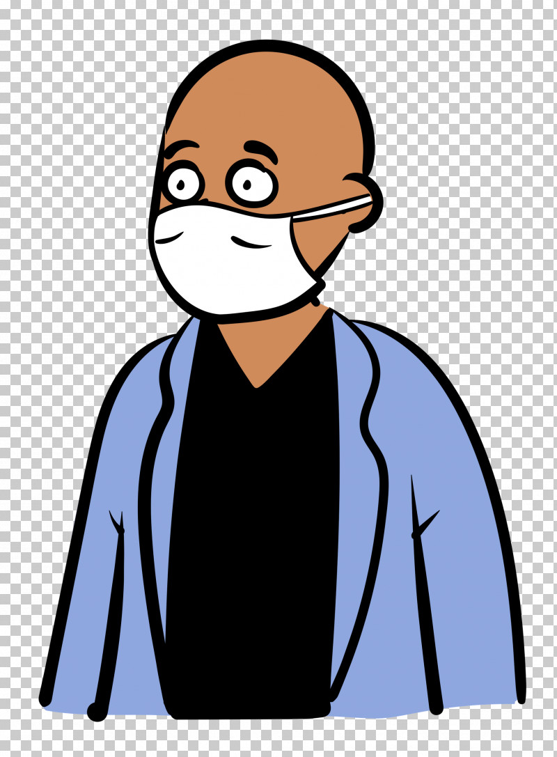 Man Medical Mask Coronavirus PNG, Clipart, Cartoon, Character, Conversation, Coronavirus, Face Free PNG Download