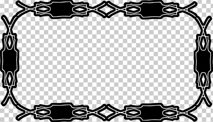 Black And White Ornament Frames Computer Icons PNG, Clipart, Bit, Black, Black And White, Body Jewelry, Chain Free PNG Download