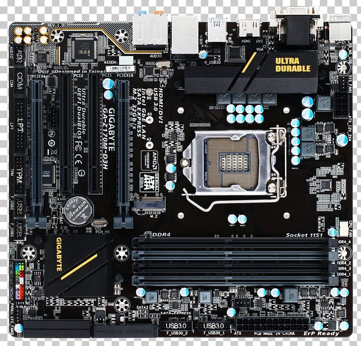 Motherboard LGA 1151 MicroATX Gigabyte Technology PNG, Clipart, Amd Crossfirex, Atx, Chipset, Computer, Computer Hardware Free PNG Download