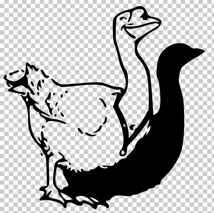 Goose Necklace PNG, Clipart, Animals, Artwork, Beak, Bird, Black And White Free PNG Download