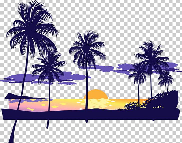Sunset Beach Icon PNG, Clipart, Adobe Illustrator, Bea, Beach, Beach Vector, Dusk Free PNG Download