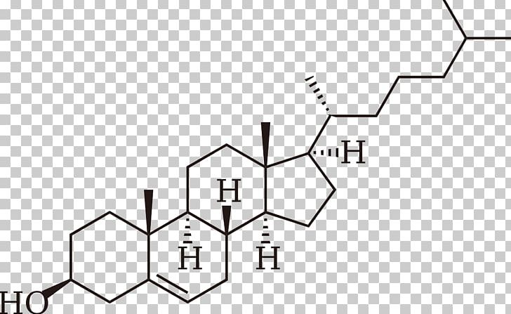 Cholesterol Lipid Steroid Cell Membrane High-density Lipoprotein PNG, Clipart, Angle, Area, Biosynthesis, Black And White, Cell Free PNG Download