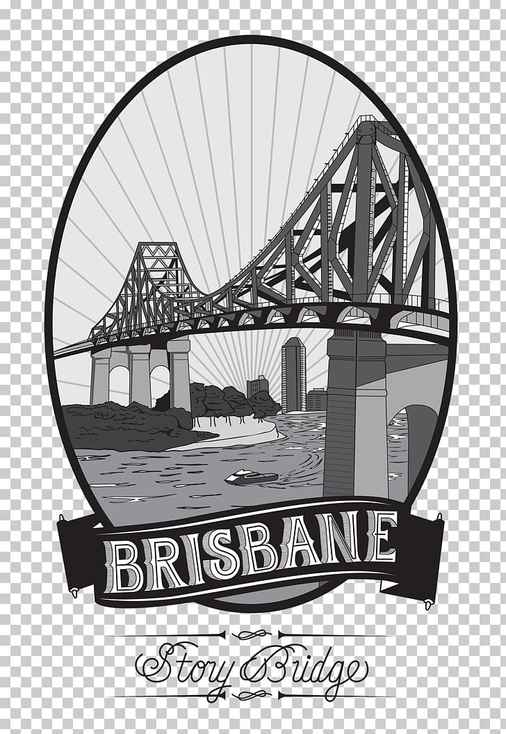 Story Bridge Brisbane Central Business District Bridges Over The Brisbane River Graphic Design PNG, Clipart, Art, Black And White, Brand, Bridge, Bridges Over The Brisbane River Free PNG Download