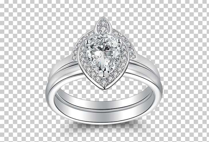 Wedding Ring Silver Engagement Ring Diamond PNG, Clipart, Body Jewellery, Body Jewelry, Colored Gold, Diamond, Diamond Simulant Free PNG Download