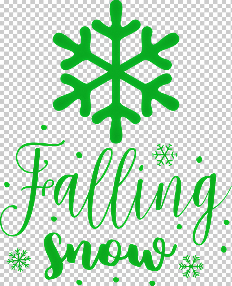 Falling Snow Snowflake Winter PNG, Clipart, Falling Snow, Green, Leaf, Line, Logo Free PNG Download