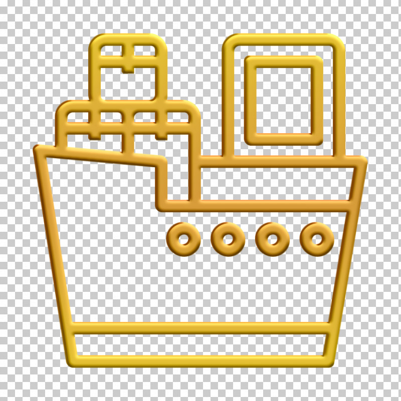 Logistic Icon Boat Icon Shipping Icon PNG, Clipart, Boat Icon, Logistic Icon, Shipping Icon, Symbol, Yellow Free PNG Download