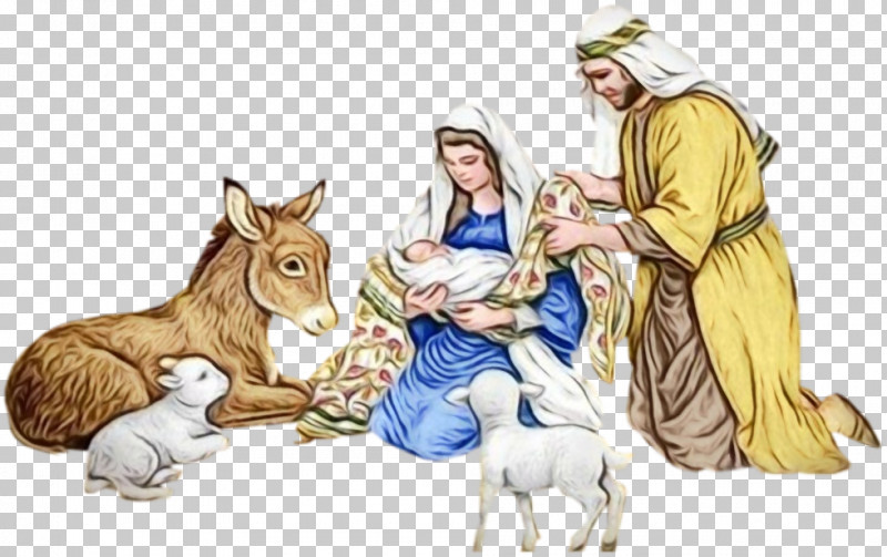 Nativity Scene Burro Animal Figure PNG, Clipart, Animal Figure, Burro, Nativity Scene, Paint, Watercolor Free PNG Download