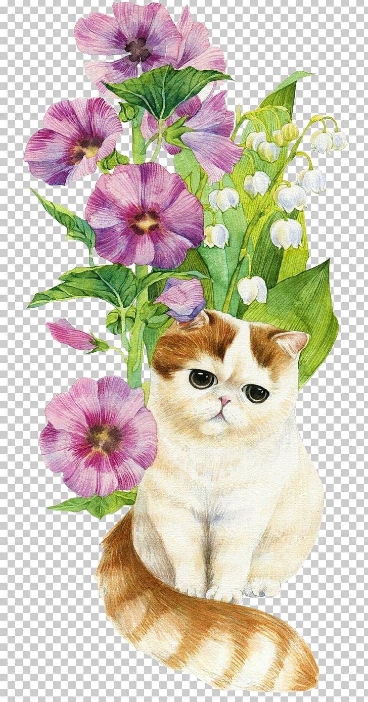Cat Whiskers Watercolor Painting PNG, Clipart, Animals, Cat, Cat Like Mammal, Download, Flower Free PNG Download