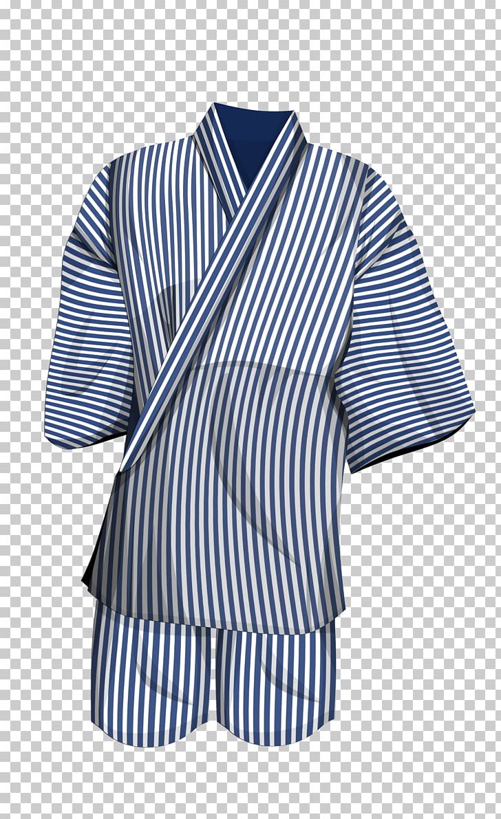 Robe Yukata Sleeve Kimono Clothing PNG, Clipart, Bathrobe, Blue, Button, Clothing, Collar Free PNG Download