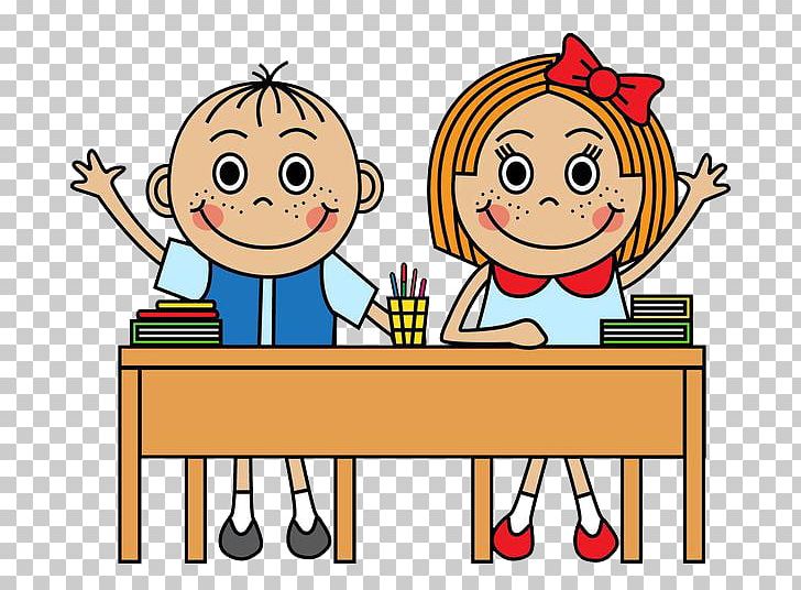 School Cartoon Illustration PNG, Clipart, Boy, Child, Children, Conversation, Desk Free PNG Download