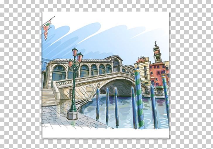 Rialto Bridge View Of The Grand Canal PNG, Clipart, Arch, Bead Embroidery, Bridge, Building, Drawing Free PNG Download